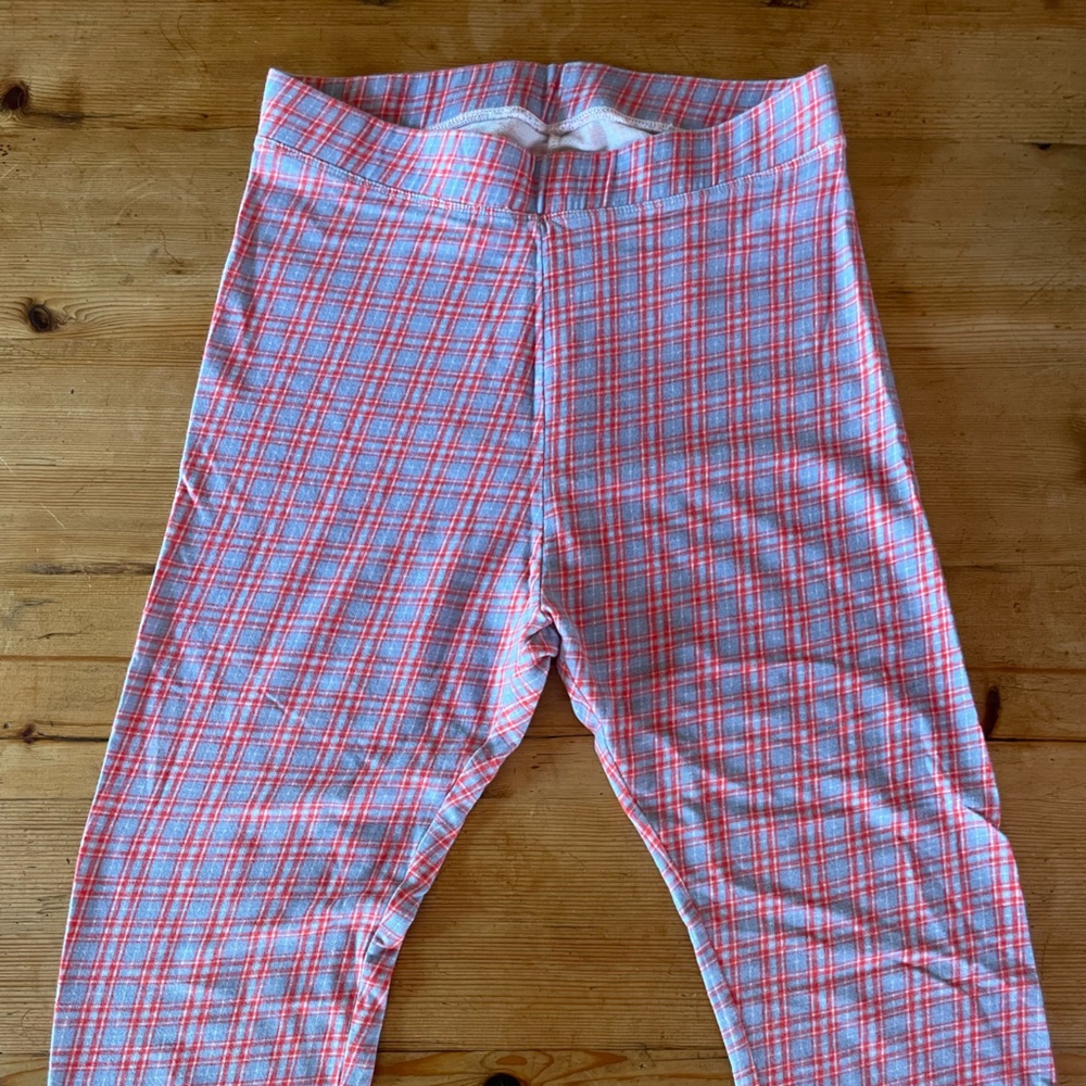 Frank & Eileen tee lab cotton plaid leggings.  Size M